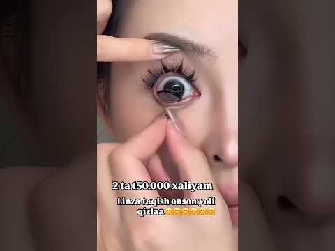 Linza taqish oson yoli qizlar 2 ta linzamiz 150ming +998932444898 #asaka #linza #optika