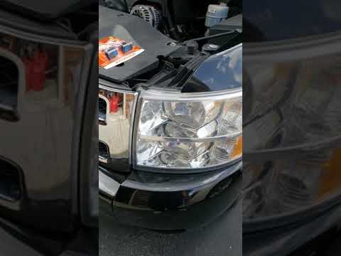 2011 Chevy Silverado headlight change