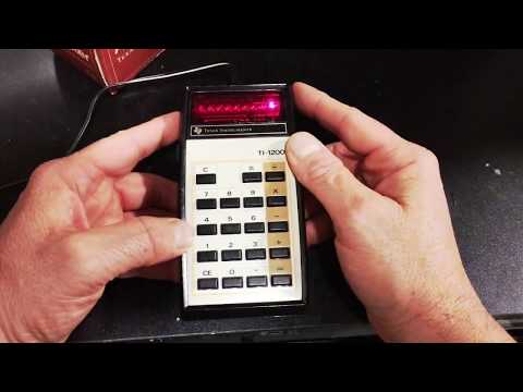 Vintage Electronics TI-1200 Calculator Review