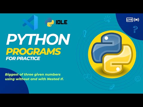 Python Programs Biggest Of Three Given Numbers Python Pythonprogramming Telugucodeguru