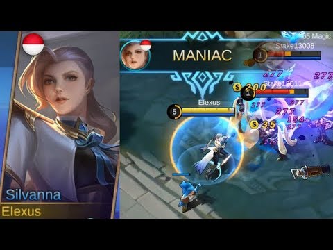 New Hero Silvanna - Holy Knightess Gameplay & Skill (Super Solo Magic Fighter) - Mobile Legends