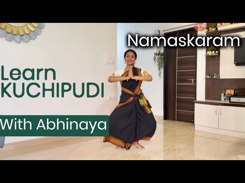 Namaskaram in Kuchipudi Dance | Learn KUCHIPUDI with Abhinaya | Step by Step Tutorial