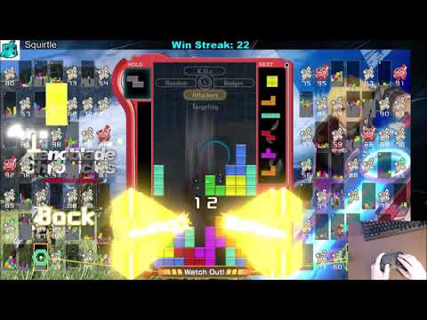 Tetris 99 - Crazy Fast Win! Dominating Top 10