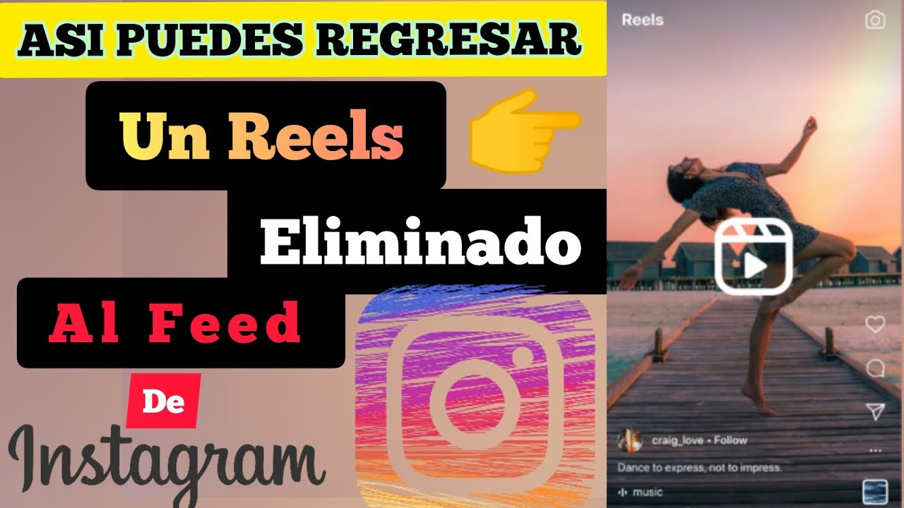 COMO REGRESAR UN VIDEO DE REELS AL FEED DE INSTAGRAM PRINCIPAL | SOLUCIÓN ?? |