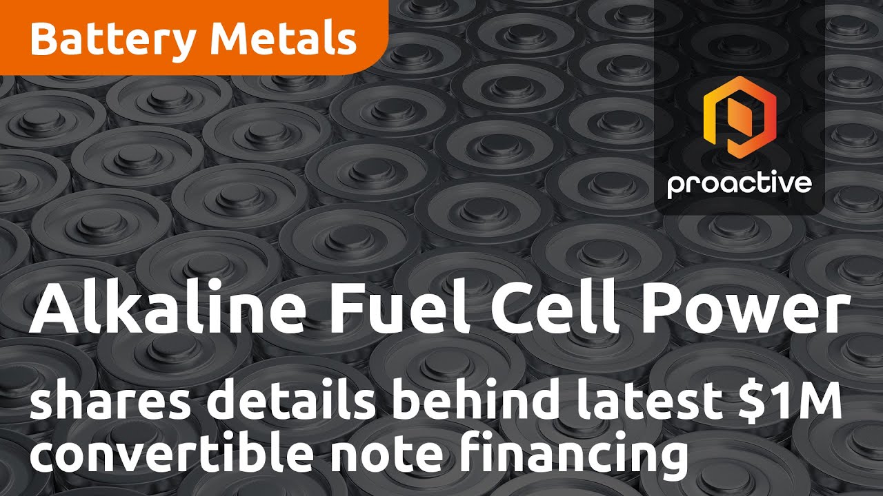 Alkaline Fuel Cell Power shares details behind latest $1M convertible note financing