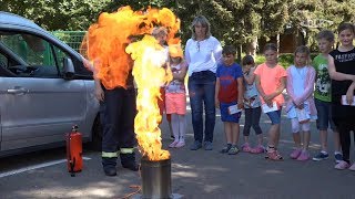 लैंगडॉर्फ प्राथमिक विद्यालय के छात्र आग को रोकना सीखते हैं: अग्नि सुरक्षा सप्ताह पर टीवी रिपोर्ट