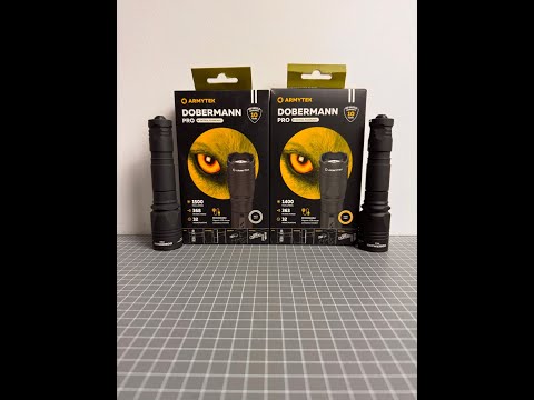 Armytek Dobermann Pro Warm and Cool White Light Comparison