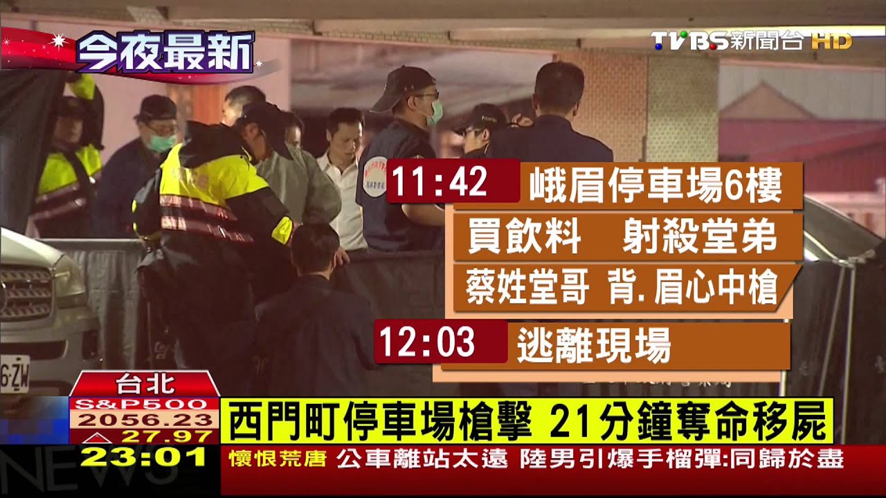 西門町停車場槍擊 2男身中11槍奪命