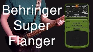 Video thumbnail for Behringer Super Flanger SF400 Demo by Poor Man Pedals