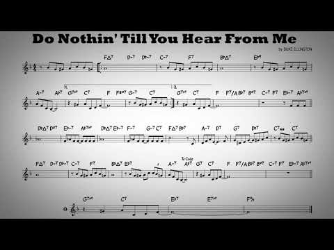 Do Nothin' Till You Hear From Me - Play along - C instruments