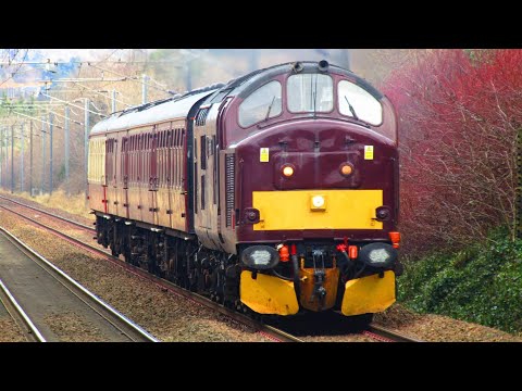 West Coast Railways 37676 passing through Westerhails on 5Z37 to Carnforth steam town from Bo'ness