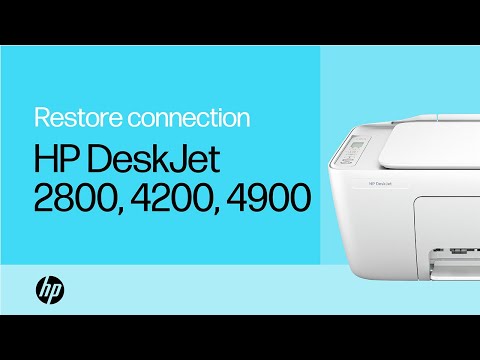 Restore Wi-Fi connection & fix “Printer Offline” message | HP DeskJet 2800, 4200, 4900 | HP Support