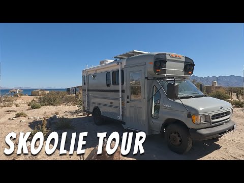 Skoolie Bus Tour - Couple Transforms Old School Bus into Tiny Home - Reduce Reuse Recycle