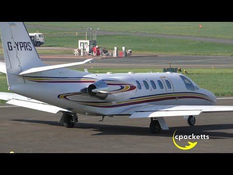 Cessna Citation 550 Bravo G-YPRS - Beautiful Morning Departure - Gloucestershire Airport