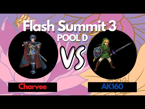 Flash Summit 3: Pool D - AK160 (Link) vs Charvee (Marth)