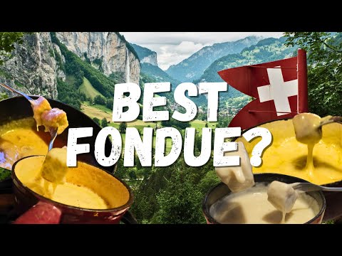 The REAL CHEESE FONDUE! (SWISS FOOD TOUR)