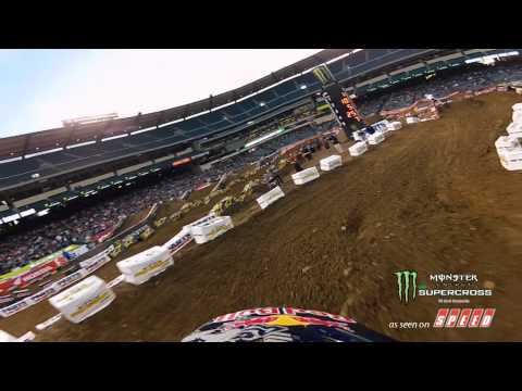 GoPro HD: James Stewart Qualifying Lap Anaheim 1 Monster Energy Supercross 2012