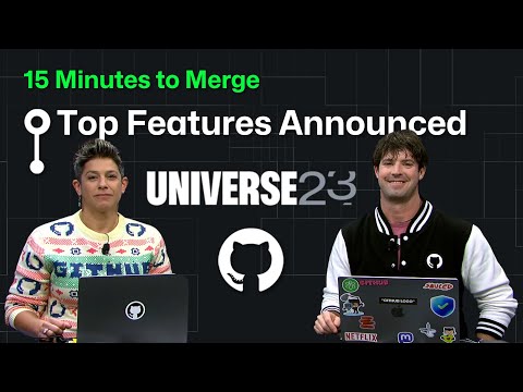 15 Minutes to Merge: The top feature announcements from GitHub Universe!