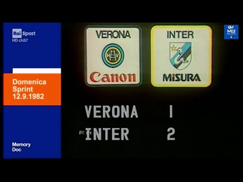 1982-83 (1^ - 12-09-1982) Verona-INTER 1-2 [Altobelli,H.Müller,Volpati] DomenicaSprint RaiSport