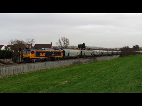 GBRf Class 60 No. 60021 on 6E10 Liverpool Biomass Tml - Drax Aes on 02.02.2020 - HD