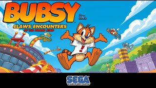 Bubsy in: Claws Encounters of the Furred Kind - Sega Genesis / Sega Mega Drive (Gameplay)