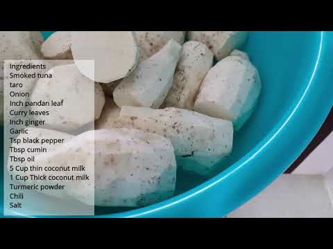 Ala riha Taro  curry | Taro fish curry