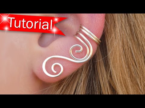 TUTORIAL Made EASY!  - Make Cascade Swirl Ear Cuffs - DIY