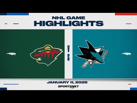 NHL Highlights | Wild vs. Sharks - January 11, 2025
