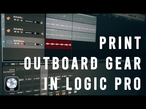 How To Print Outboard Gear Into Logic Pro Track