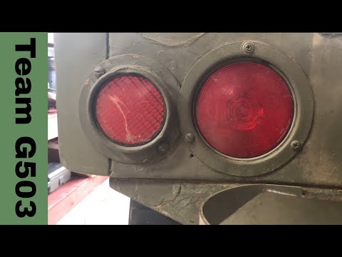 Team G503 Willys MB Removing The Reflectors, Tail Lights, and Tool Box Locks