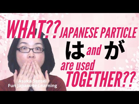 What? Japanese particle は wa and が ga are used together?? [Japanese Grammar]