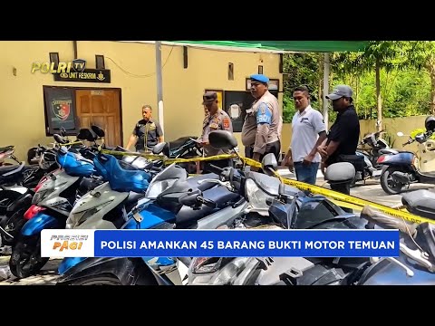 POLSEK KUPANG KOTA RILIS 42 TEMUAN SEPEDA MOTOR
