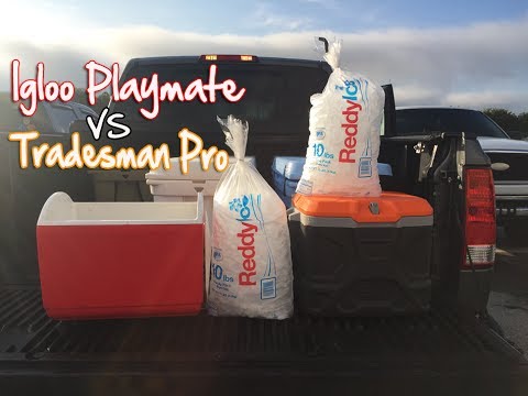 Klein Tools Tradesman Pro Vs Igloo Playmate: Ice Retention Test. Can The Tradesman Hold Ice Longer?