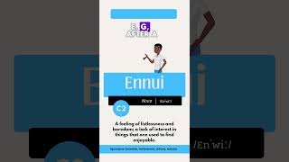 Ennui Meaning | Ennui Pronunciation | Ennui Synonyms #shorts