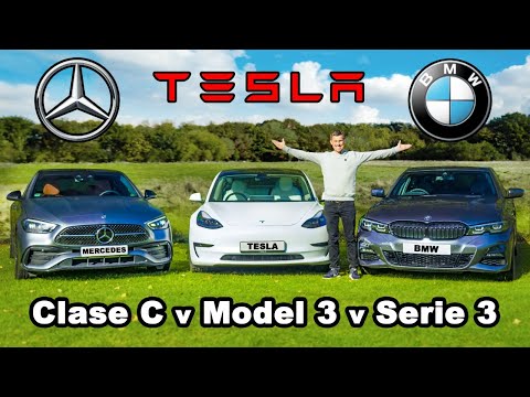 Mercedes Clase C vs BMW Serie 3 vs Tesla Model 3 RESEÑA