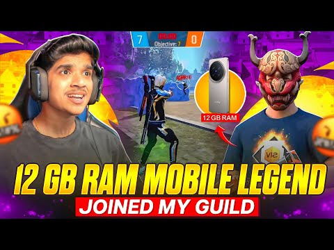 12 GB RAM 📱 MOBILE LEGEND 🔥 | NEW LEGEND OF 👑DFG GUILD | FREE FIRE IN TELUGU #dfg #freefire