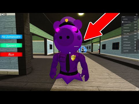 Purple Cop Piggy JUMPSCARE! Roblox Piggy
