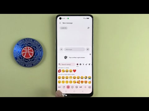 How to display the emoji switch key on the keyboard on OPPO Reno7 Android 13
