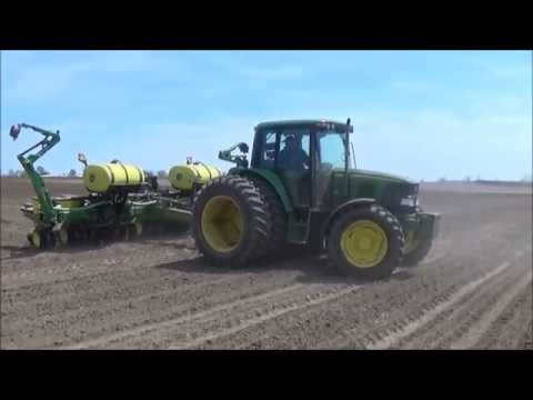 Planting Corn With A John Deere 6420 and John Deere 1760 Planter