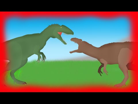 Dinosaur Pivot Battles | Carcharodontosaurus vs Acrocanthosaurus | DinoMania