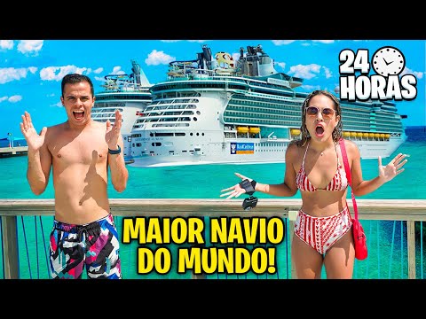24 HORAS NO MAIOR NAVIO DO MUNDO! (NO TRIÂNGULO DAS BERMUDAS)