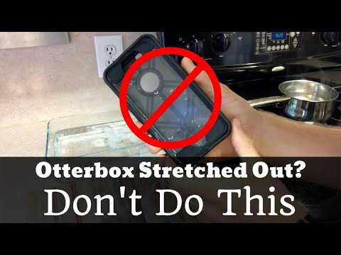 How NOT to Fix an Otterbox Rubber Phone Cover | Stretched Out Cell Phone Case