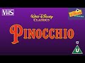 Opening To Pinocchio UK VHS 1995