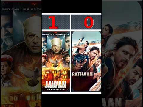 Jawan movie vs Pathan movie Box office collection #bollywood #shorts #comparison #jawan #pathaan