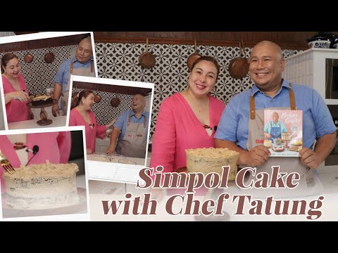 SIMPOL CAKE WITH CHEF TATUNG | Marjorie Barretto