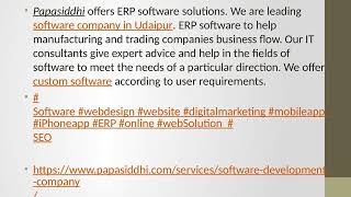 Software company in udaipur