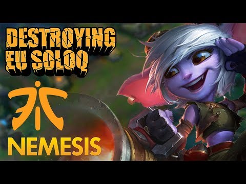 Destroying EU SoloQ: Fnatic Nemesis - Tristana Mid Lane - KDA 16/4/8