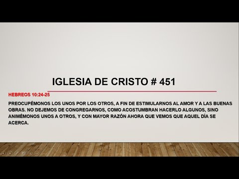 # 451 IGLESIA DE CRISTO