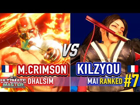 SF6 🔥 MISTER CRIMSON (Dhalsim) vs KILZYOU (#7 Ranked Mai) 🔥 Street Fighter 6 High Level Gameplay