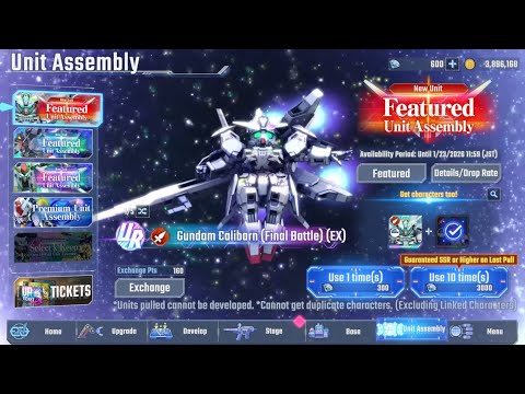 ALL IN GACHA! And analysis of all the new units AND HAPPY NEW YEAR! - SD Gundam G Generation Eternal